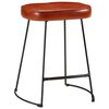 vidaXL Taburetes de bar 2 uds marr&oacute;n oscuro 40x29,5x53 cm