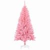 vidaXL Árbol de Navidad con 150 LED con soporte Rosa 150 cm PVC