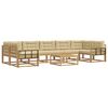 vidaXL Conjunto de sof&aacute;s de exterior 6 uds. y Beige