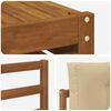 vidaXL Juegos de sof&aacute;s 8 pcs Natural y Beige Madera de Acacia S&oacute;lida