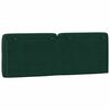 vidaXL Cabecero de cama acolchado terciopelo verde oscuro 140 cm