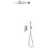 vidaXL Sistema de ducha acero inoxidable 201 plateado