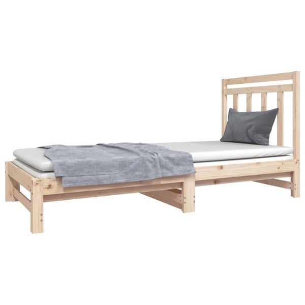 vidaXL Sof&aacute; cama extra&iacute;ble sin colch&oacute;n 2x(90x190) cm