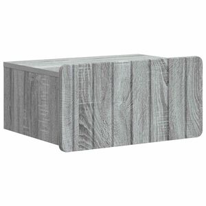 vidaXL Mesita de Noche de Pared Gris Sonoma 49 x 34,5 x 24 cm