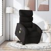 vidaXL Sillón reclinable de masaje elevable tela negro