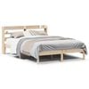 vidaXL Estructura de cama sin colch&oacute;n madera de pino blanco 150x200 cm