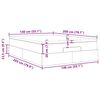 vidaXL Estructura cama otomana colchón tela negro 140x200cm