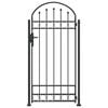 vidaXL Poste de Valla ASSEN 200 x 88 x 14 cm Acero Gris Con cerradura