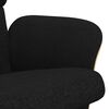 vidaXL Sill&oacute;n reclinable con reposapi&eacute;s tela negro