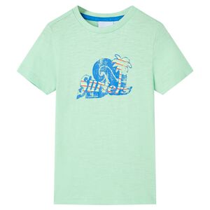 Camiseta infantil verde claro 92
