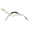 vidaXL Tumbonas 2 unidades textilene crema y gris