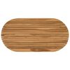 vidaXL Encimera 110 x 55 x 3,5 cm Ovalado Madera de teca maciza