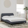 vidaXL Estructura de cama Dover terciopelo gris oscuro 120x200cm