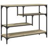 vidaXL Mesa consola madera de ingenier&iacute;a roble Sonoma 100x30x75 cm