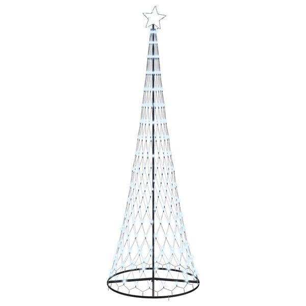 vidaXL Árbol de Navidad LED Frío 100.5 x 100.5 x 302.5 cm Metal