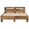 vidaXL Estructura de cama con cabecera Madera vieja 140 x 190 cm