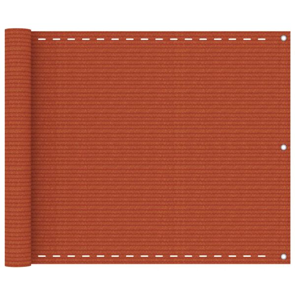 vidaXL Toldo para balc&oacute;n HDPE azul 75x600 cm