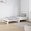 vidaXL Sof&aacute; cama extra&iacute;ble sin colch&oacute;n blanco 2x(90x190) cm