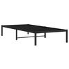 vidaXL Estructura de cama sin colch&oacute;n metal negro 90x190 cm