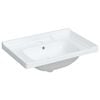 vidaXL Lavabo de ba&ntilde;o rectangular cer&aacute;mica blanco 71x48x23 cm