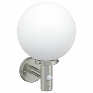 vidaXL Luz de pared exterior Plateado 28 x 25 x 38 cm