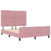 vidaXL Cama tipo Box Spring con cabecera Rosa 140 x 200 cm Terciopelo
