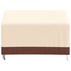 vidaXL Cubierta de banco de 2 plazas Oxford 600D beige 132x71x56/81 cm