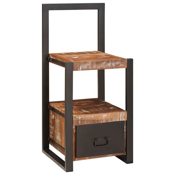 vidaXL Perchero Multicolor 40 x 40 x 90 cm Madera maciza recuperada