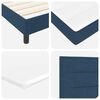 vidaXL Cama tipo Box Spring con colch&oacute;n Azul 90 x 190 cm tela