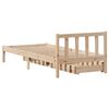 vidaXL Estructura de cama sin colch&oacute;n madera maciza de pino 90x200 cm