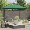 vidaXL Parasol de cantilever tipo plátano Verde 294 x 294 x 248 cm