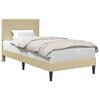 vidaXL Estructura de cama Verde Claro Gris 100 x 200 cm Tela de Pana