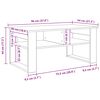 vidaXL Mesa de Caf&eacute; 96 x 54 x 44 cm Madera de ingenier&iacute;a