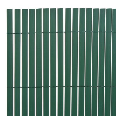 vidaXL Valla de jardín de doble cara verde 110x300 cm
