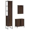 vidaXL Set de muebles ba&ntilde;o 3 pzas madera contrachapada roble marr&oacute;n