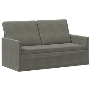 vidaXL Sof&aacute; de 2 plazas Gris Claro 150 x 81 x 82 cm Tela de Pana