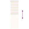 vidaXL Estor cebra beige m&aacute;rmol tejido ancho 35,9 cm poli&eacute;ster