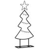 vidaXL &Aacute;rbol de Navidad de metal Negro 60 cm Acero
