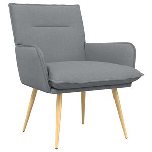 vidaXL Sill&oacute;n Gris Claro Tela