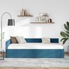 vidaXL Estructura de cama en esquina Azul 100 cm x 200 cm Terciopelo