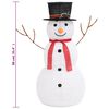 vidaXL Muñeco de nieve decorativo de Navidad con LED tela lujosa 90 cm