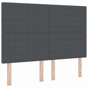 vidaXL Cabecero Gris oscuro 144 cm Tela de Pana