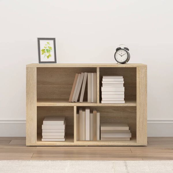 vidaXL Aparador madera contrachapada color roble Sonoma 80x30x54 cm