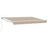 vidaXL Toldo retr&aacute;ctil manual Beige 2,5 x 2 m