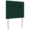 vidaXL Cama box spring con colch&oacute;n terciopelo verde oscuro 120x190 cm