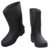 vidaXL Botas de agua negro número 41 PVC