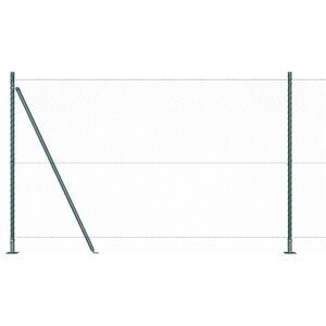 vidaXL Valla hexagonal con base de concreto 10 x 1,6 m Verde Malla