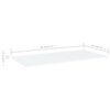 vidaXL Estantes para estantería 4 uds contrachapada blanco 80x20x1,5cm