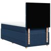vidaXL Cama box spring con colch&oacute;n tela azul 100x200 cm