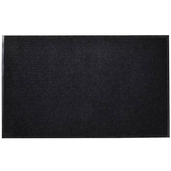 vidaXL Felpudo alfombra de entrada PVC negro 90x120 cm